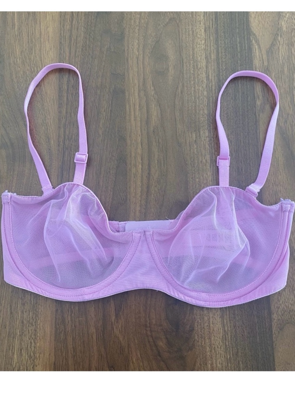 SKIMS Sheer Lilac Balconette Underwire Bra